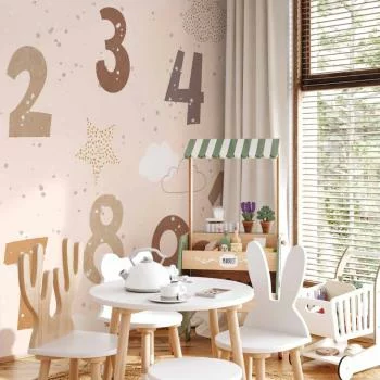 Fototapeta - Cyferki pośród płatków śniegu - obrazek 6