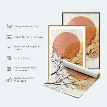 Plakat - Cyferki z sypiącym śniegiem - obrazek 3