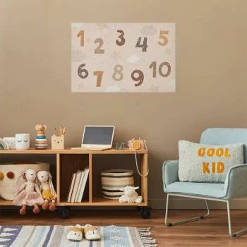 Plakat - Cyferki z sypiącym śniegiem - obrazek 2