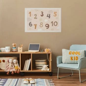 Plakat - Cyferki z sypiącym śniegiem - obrazek 2