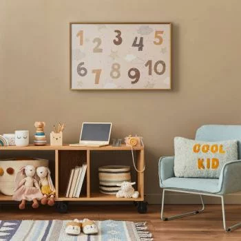 Plakat - Cyferki z sypiącym śniegiem - obrazek 2