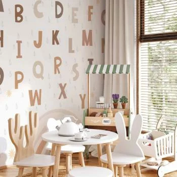 Fototapeta - Literki w delikatnych barwach - obrazek 5