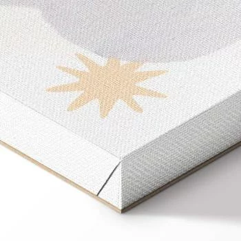 Obraz - Literki ponad tęczą - Literki pośród strug deszczu i chmur z tęczą księżycem i gwiazdkami na jasnym tle - obrazek 8