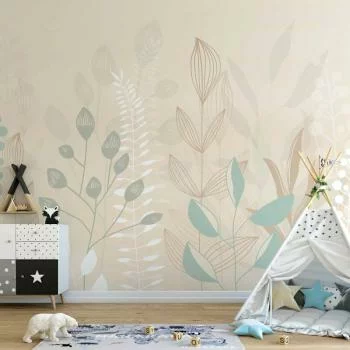 Fototapeta - Pastelowo - beżowa polana - obrazek 6