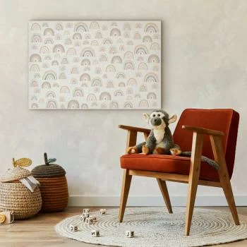 Obraz - Wiosna - pastelowe tęcze z serduszkami w deszczowy dzień - obrazek 5