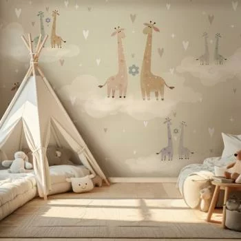 Fototapeta - Zakochane żyrafy - obrazek 2