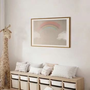 Plakat - Tęcza w deszczu - obrazek 2