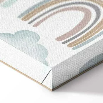 Obraz - Tęcze po burzy - Tęcze różnych wielkości w pastelowej kolorystyce wśród deszczowych chmur w odcieniu szaro-niebieskim - obrazek 8