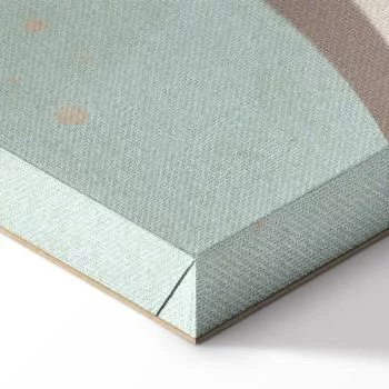 Obraz - Zachmurzone niebo nocą - Księżyce w brązowej i beżowej kolorystyce pośród chmur oraz licznych gwiazdek na jasnym tle - obrazek 8