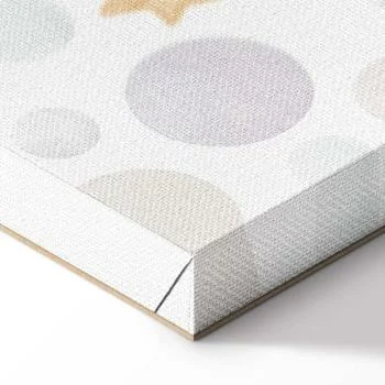 Obraz - Galaktyczne zawody - Miś biorący udział w wyścigach samochodowych pośród planet chmur i gwiazd w pastelowej kolorystyce - obrazek 8