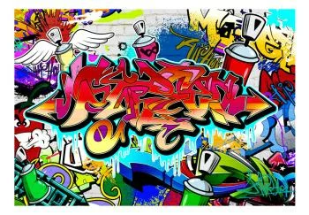 Fototapeta wodoodporna - Street art: czerwony motyw - obrazek 2
