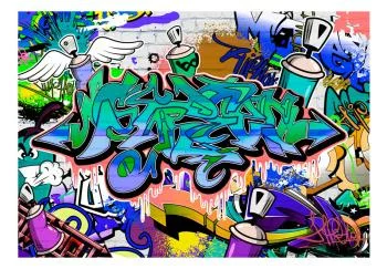 Fototapeta wodoodporna - Grafiti: niebieski motyw - obrazek 2