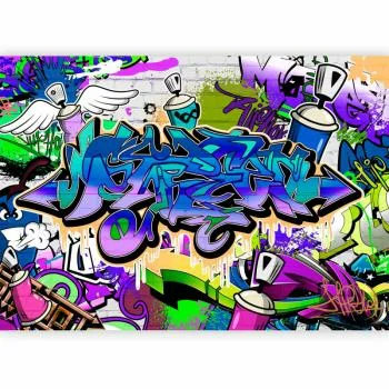 Fototapeta - Graffiti: fioletowy motyw - obrazek 5