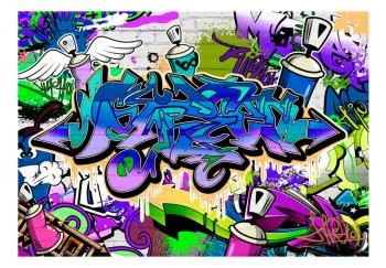 Fototapeta wodoodporna - Graffiti: fioletowy motyw - obrazek 2