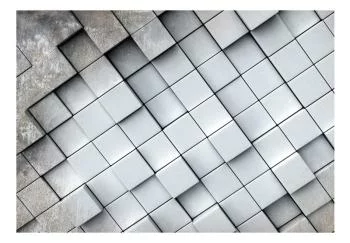 Fototapeta - Szare tło 3D - obrazek 2