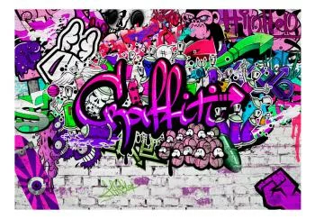 Fototapeta wodoodporna - Foletowe graffiti - obrazek 2