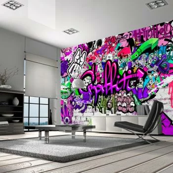 Fototapeta wodoodporna - Foletowe graffiti