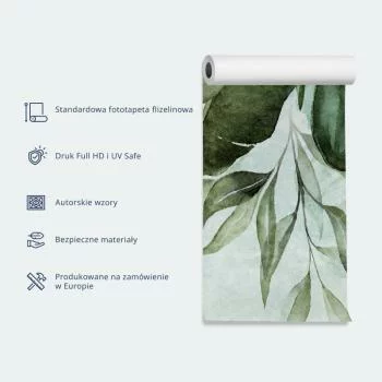 Fototapeta - Wzburzony ocean - abstrakcyjna niebieska kompozycja w stylu akwareli - obrazek 3