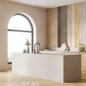 Fototapeta - Pasiasty wzór - abstrakcyjne tło w różne paski ze złotym deseniem - obrazek 5