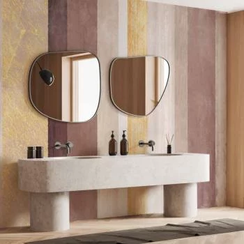 Fototapeta - Pasiasty wzór - abstrakcyjne tło w pasy o różnych kolorach ze złotym - obrazek 6