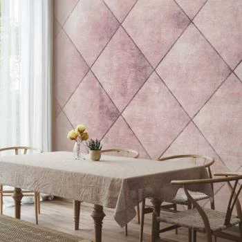 Fototapeta - Idealne cięcia - jednolity geometryczny wzór w kafelki z deseniem - obrazek 5