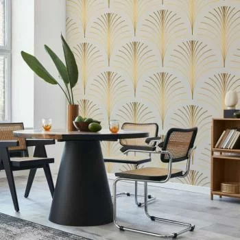 Fototapeta - Złoty linearny wzór na marmurowym tle - obrazek 6