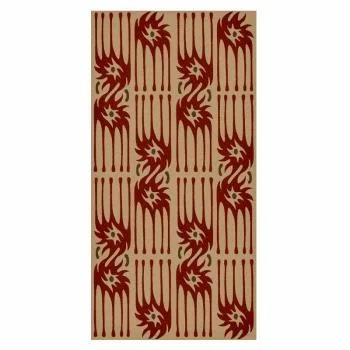 Tapeta - Czerwone pazury - nieregularne kształty na papierowym tle - obrazek 2