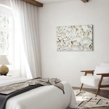 Obraz - Ceramiczne liście (1-częściowy) szeroki - obrazek 6