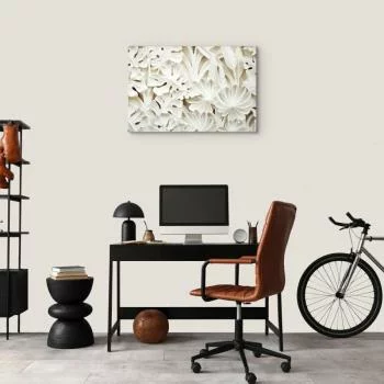 Obraz - Ceramiczne liście (1-częściowy) szeroki - obrazek 7