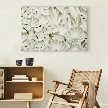 Obraz - Ceramiczne liście (1-częściowy) szeroki - obrazek 5