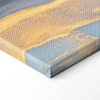 Obraz - Różowo-niebieski marmur - abstrakcyjna akwarela z dodatkiem złota - obrazek 8