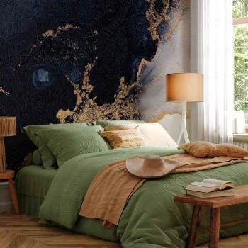 Fototapeta - Marmur i granat - abstrakcyjny teksturowany wzór inspirowany gwieździstym niebem - obrazek 5