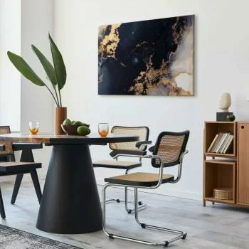 Obraz - Marmur i granat - abstrakcyjny teksturowany wzór inspirowany gwieździstym niebem - obrazek 2