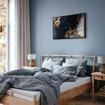 Obraz - Marmur i granat - abstrakcyjny teksturowany wzór inspirowany gwieździstym niebem - obrazek 6