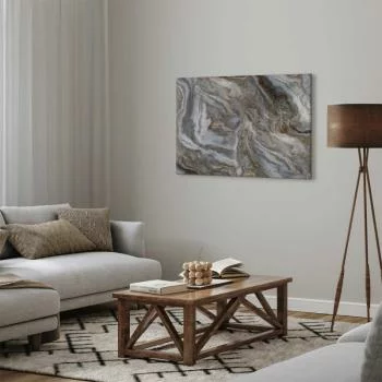 Obraz - Kamienne abstrakcje - marmurowe struktury w neautralnych odcieniach - obrazek 5