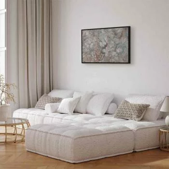 Obraz - Marmurowe kwiaty - naturalna struktura kamienia w pastelowych barwach - obrazek 6