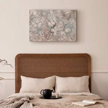 Obraz - Marmurowe kwiaty - naturalna struktura kamienia w pastelowych barwach - obrazek 5