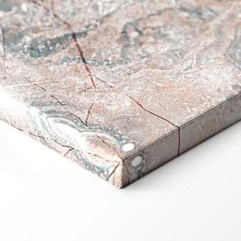 Obraz - Marmurowe kwiaty - naturalna struktura kamienia w pastelowych barwach - obrazek 8