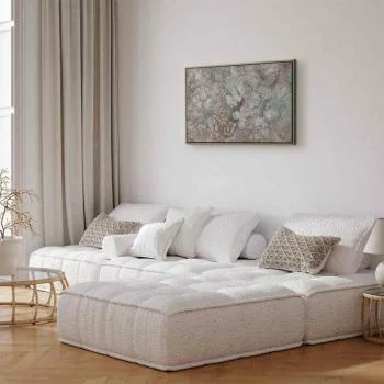 Obraz - Marmurowe kwiaty - naturalna struktura kamienia w pastelowych barwach - obrazek 6