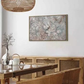 Obraz - Marmurowe kwiaty - naturalna struktura kamienia w pastelowych barwach - obrazek 7