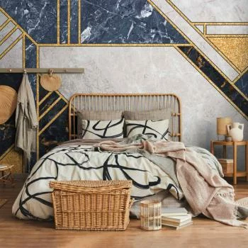 Fototapeta - Wzór wyrazisty w złocie i granacie - obrazek 5