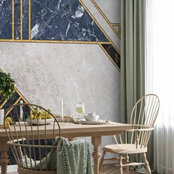 Fototapeta - Wzór wyrazisty w złocie i granacie - obrazek 5