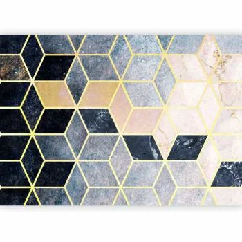 Fototapeta - Niebieski wzór geometryczny - obrazek 2