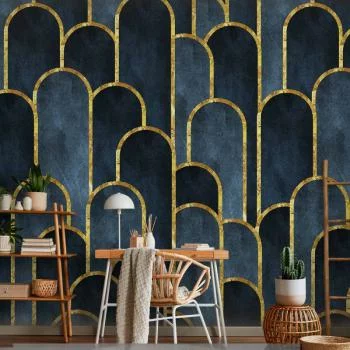 Fototapeta - Złoto-granatowy wzór - obrazek 6