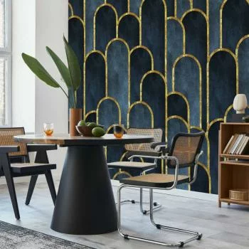 Fototapeta - Złoto-granatowy wzór - obrazek 5