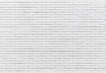 Fototapeta - Śnieżna cegła - deseń imitujący ceglaną ścianę w białym kolorze