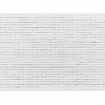 Fototapeta - Śnieżna cegła - deseń imitujący ceglaną ścianę w białym kolorze - obrazek 2