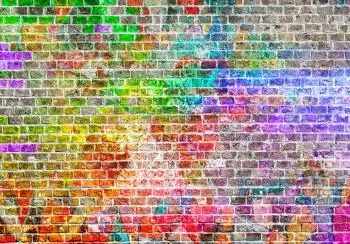 Fototapeta - Tęczowy mur - obrazek 6