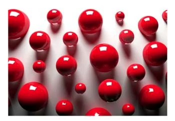 Fototapeta wodoodporna - Czerwone kulki - obrazek 2