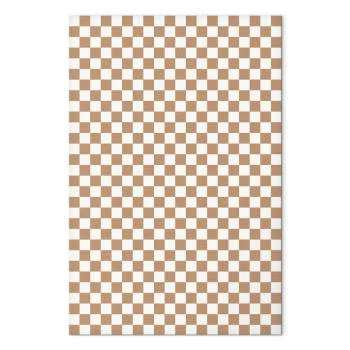 Obraz - Szachowy Wzór - brązowo-biała kratka z delikatnym szumem - obrazek 2